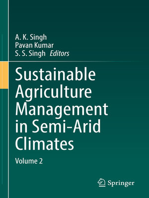 cover image of Sustainable Agriculture Management in Semi-Arid Climates